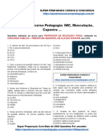 39. Questões Concurso Pedagogia_ IMC, Musculação, Capoeira ... 