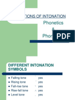 The Different Functions of Intonation