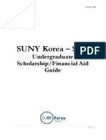 SUNY Korea - SBU Undergraduate Scholarship Financial Aid Guide - 20200624 - Final