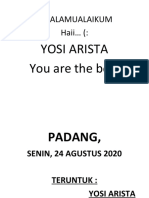 Assalamualaikum Haii (:: Yosi Arista You Are The Best