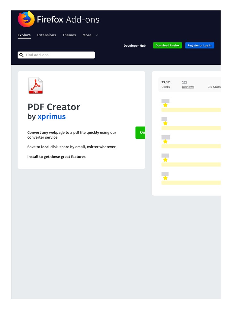 PDF Creator - Get This Extension For - Firefox en US | PDF