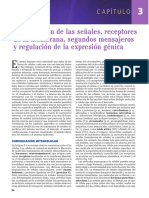 9. Capítulo 3 Transducción de las señales, receptores de la membrana, segundos mensajeros y regulación de la expresión génica.