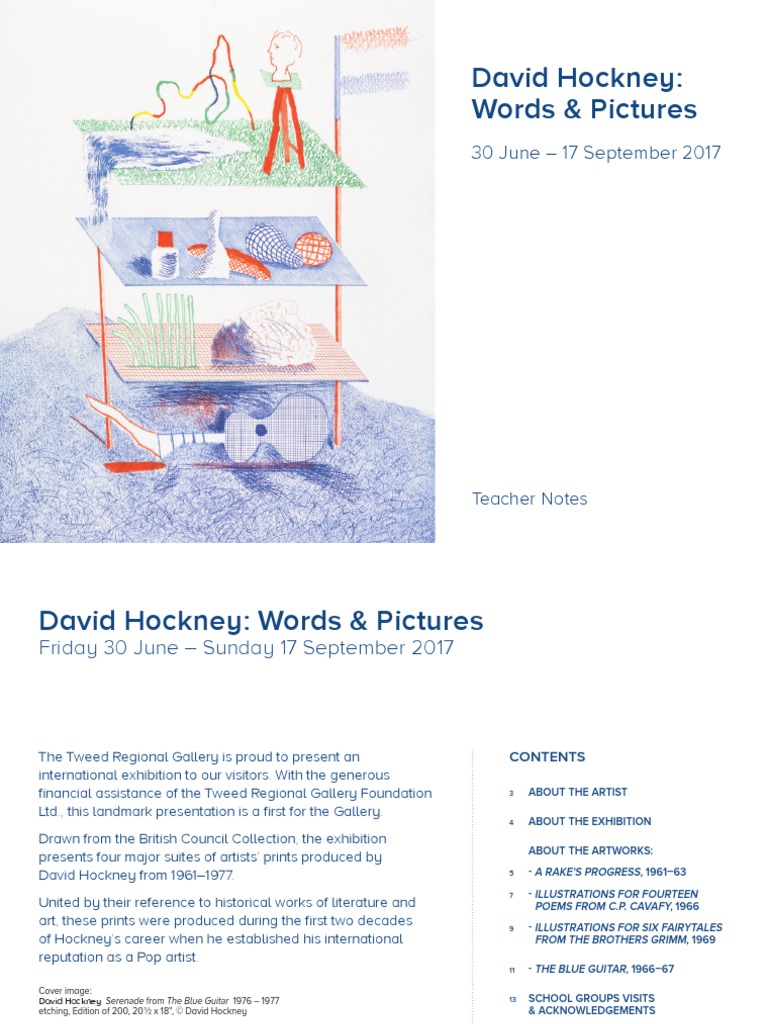 TSC08219 David Hockney Teacher Notes | PDF | The Arts