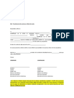 Modelo Carta A Cervecería Unión Transferencia Por Venta