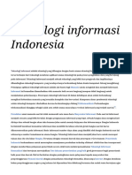 Teknologi Informasi Indonesia - Wikipedia Bahasa Indonesia, Ensiklopedia Bebas