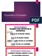 Pronombres Personales - Presentación