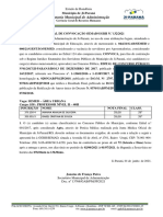 EDITAL DE CONVOCAÇÃO N. 132 - 2021 - Concurso 2017 - SUBSTITUOIÇÃO AO EDITAL 124 - QUE NÃO COMPARECERAM