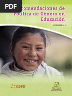 RECOMENDACIONES POLITICA DE GENERO EN EDUCACION - Red-Florecer1