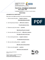 English Practical Grammar Workshop Ana Lopez 10B: (Argumentative Competence)