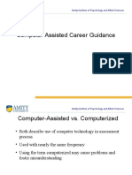 Computer Assisted Career Guidance