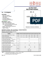 Ultra-fast rectifier diodes specifications and data sheet