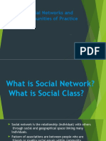 Social Networks and Communities of Practice