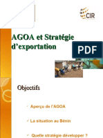 AGOA Et Strategie d'Exportation Benin 17 Aout 2010