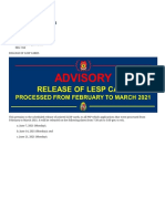 Release of Lesp Cards