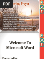 MS Word PPT Report