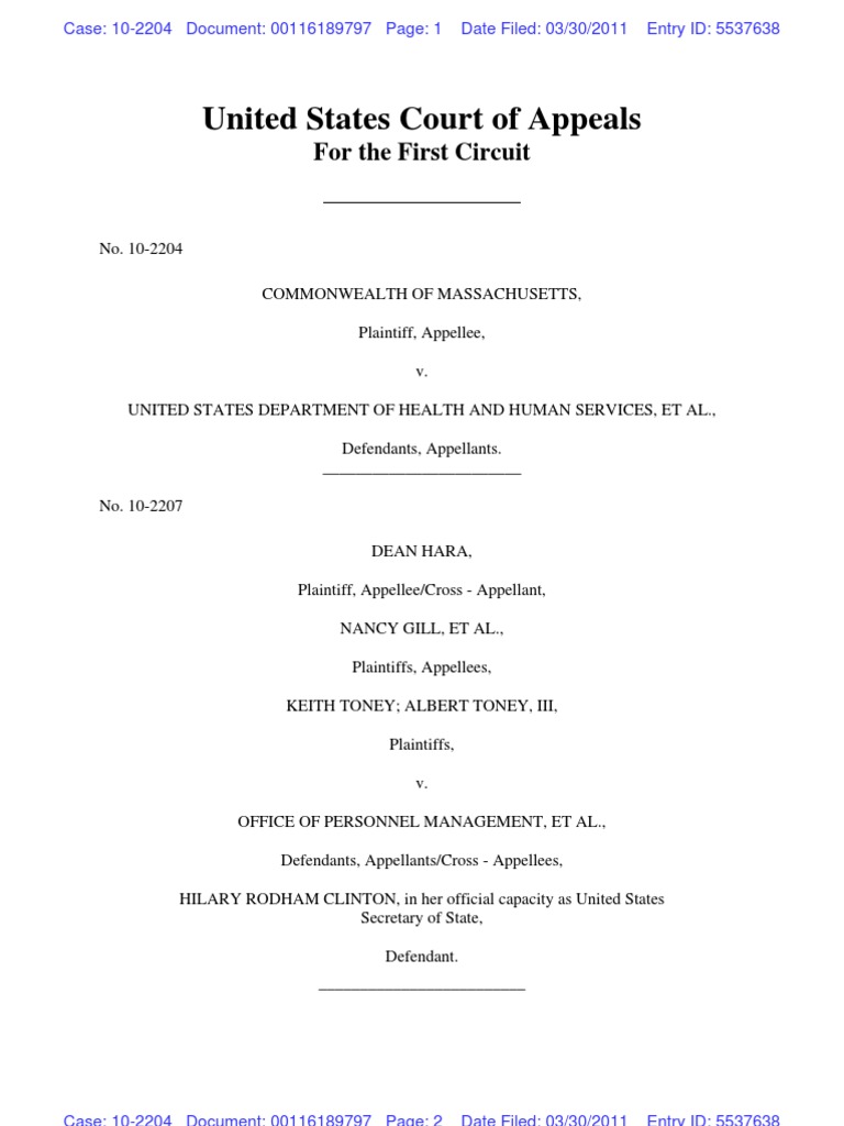 Mass DOMA Cases Order to Hold Cases in Abeyance Bipartisan Legal Advisory Group Defense Of