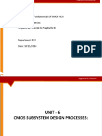Subject Name: Fundamentals of CMOS VLSI Subject Code: 10EC56 Prepared By: Aswini N, Praphul M N