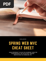 Spring Web MVC Cheat Sheet