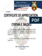 Certificate of Recognition KJFM Coach