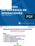 Sesión 14 Dirección Estratégica de Operaciones