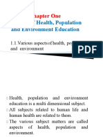 Chapter One: Concept of Health, Population and Environment Education