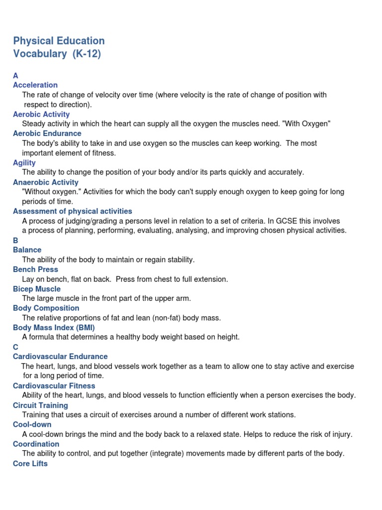 Hs Pe Maps | PDF | Physical Fitness | Flexibility (Anatomy)