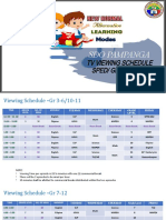 Sdo Pampanga: TV Viewing Schedule Sped/ Grades 3-12