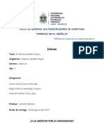 Informe de Higiene y Epidemiologia (2do Seminario)