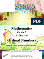 GRADE 2 QI MATH Ordinal - Numbers