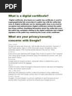 What Is A Digital Certificate?: Data Leaks