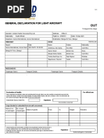 General Declaration for Aviation Flights | PDF | Aviation | Public Health