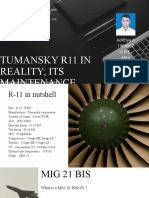 R 11 Tumansky in Reality & Its Maintenance