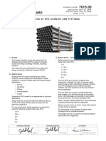 Material Standard: Schedule 40 PVC Conduit and Fittings