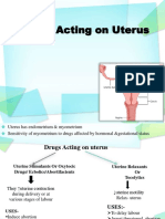 Drugs Acting on the Uterus
