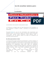 Los beneficios de escuchar música para salud