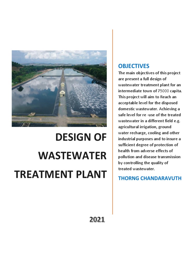 Design of Wastewater Treatment Plant. | PDF | Sewage Treatment ...