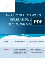 10 Difference Between Delegation and Decentralization