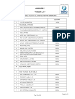 Vendor List: Bidding Document No.: IBCE-6373-C00-PJM-TEN-EPCM-06