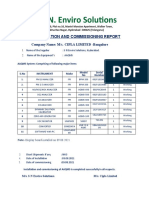 Installation REPORT - Cipla AAQMS