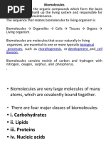 Biomolecules: Biological Processes Morphogenesis Development Cell Division