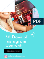 30 Days of Instagram