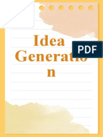 Demo - Entreprenuership - Idea Generation