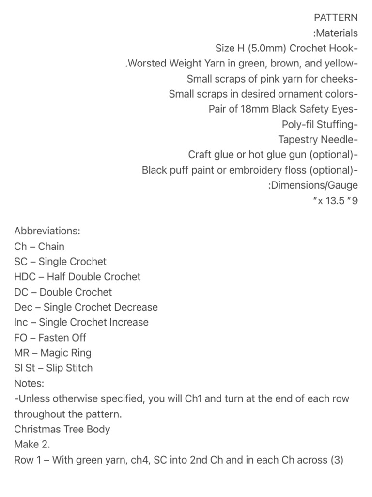 PATTERN | PDF | Crochet | Handicrafts