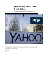 Verizon Agrees To Buy Yahoo