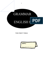 Grammar English 8: The First Term