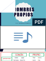 Nombres Propios