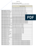 Project Allotment Sheet