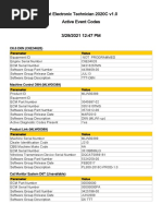 Cat Electronic Technician 2020C v1.0 Active Event Codes: Parameter Value