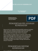 Sistem Pelayanan Kesehatan