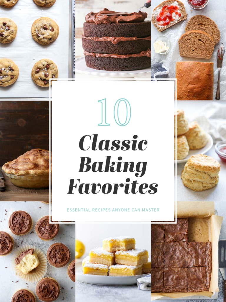 Classic Baking Recipes PDF Cakes Dough